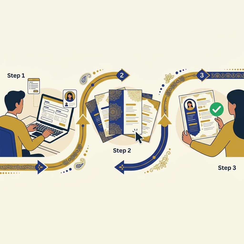 3-step journey to create a marriage biodata