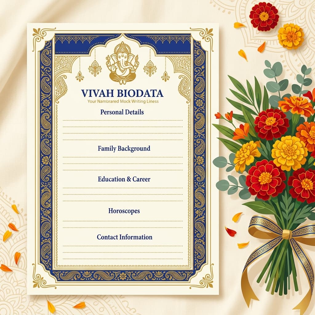 Marriage Biodata Format - Marriage Biodata Format Structure